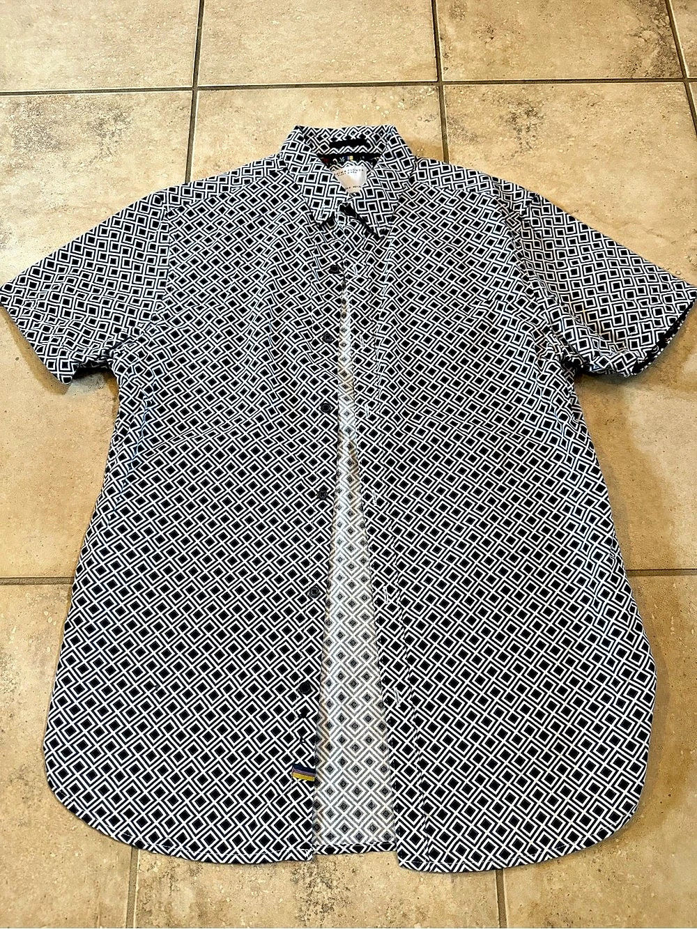 Denim & Flower Men's Geometric Shirt Like New